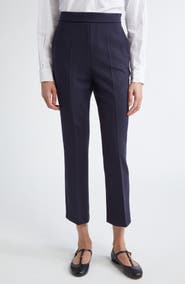 Max Mara Nepeta Wool Stretch Crepe Ankle Pants