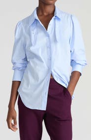 Universal Standard Janet Stretch Poplin Button-Up Shirt