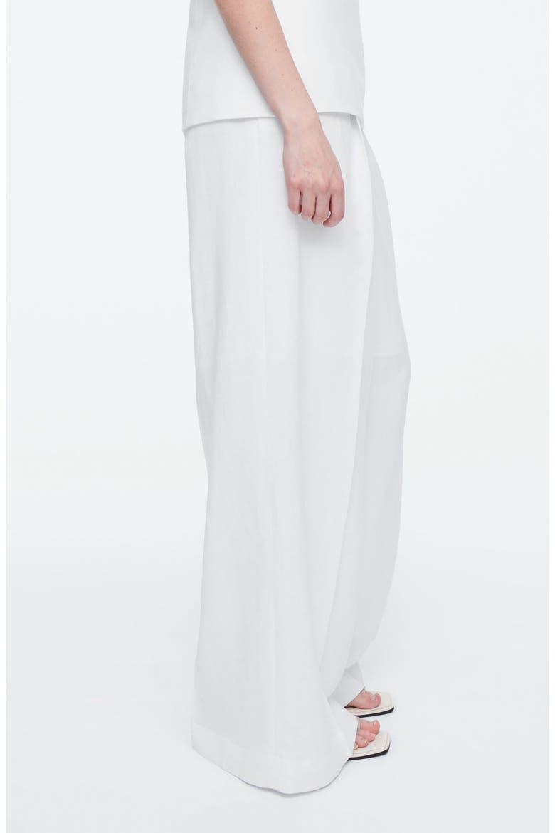 Tailored Wide Leg Pants, Alternate, color, WHITE DUSTY LIGHT