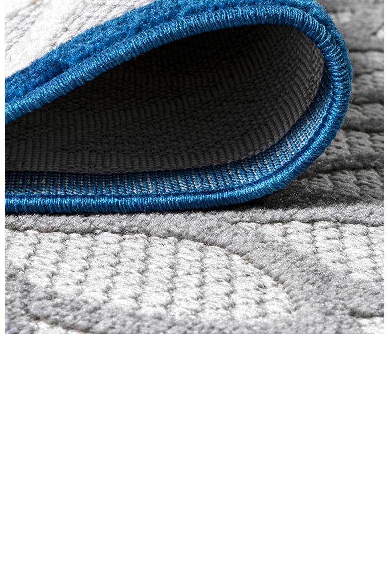 Minori Floral High-Low Indoor/Outdoor Area Rug, Alternate, color, Blue/Gray