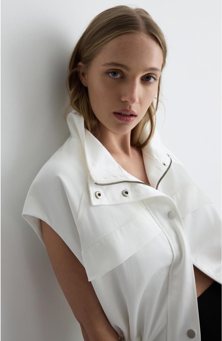 Romy Audrey Vest, Alternate, color, White