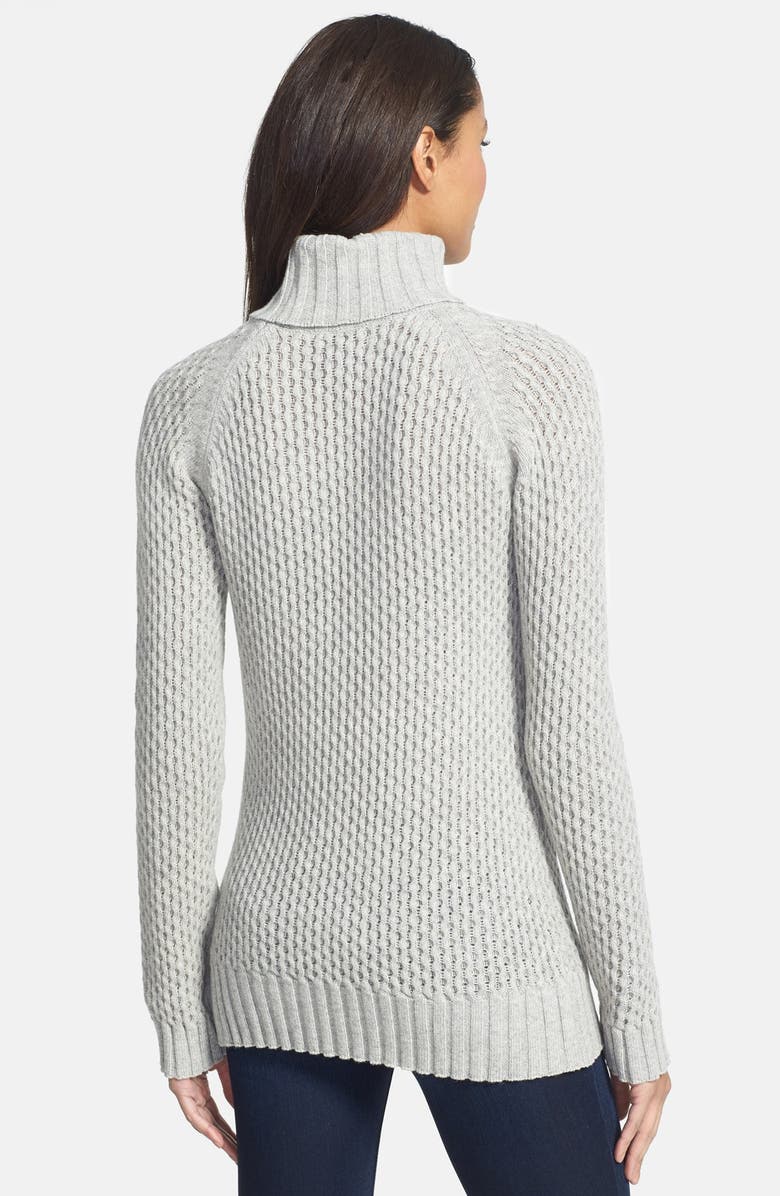 Barbour Lambswool Circle Knit Turtleneck Sweater, Alternate, color, 