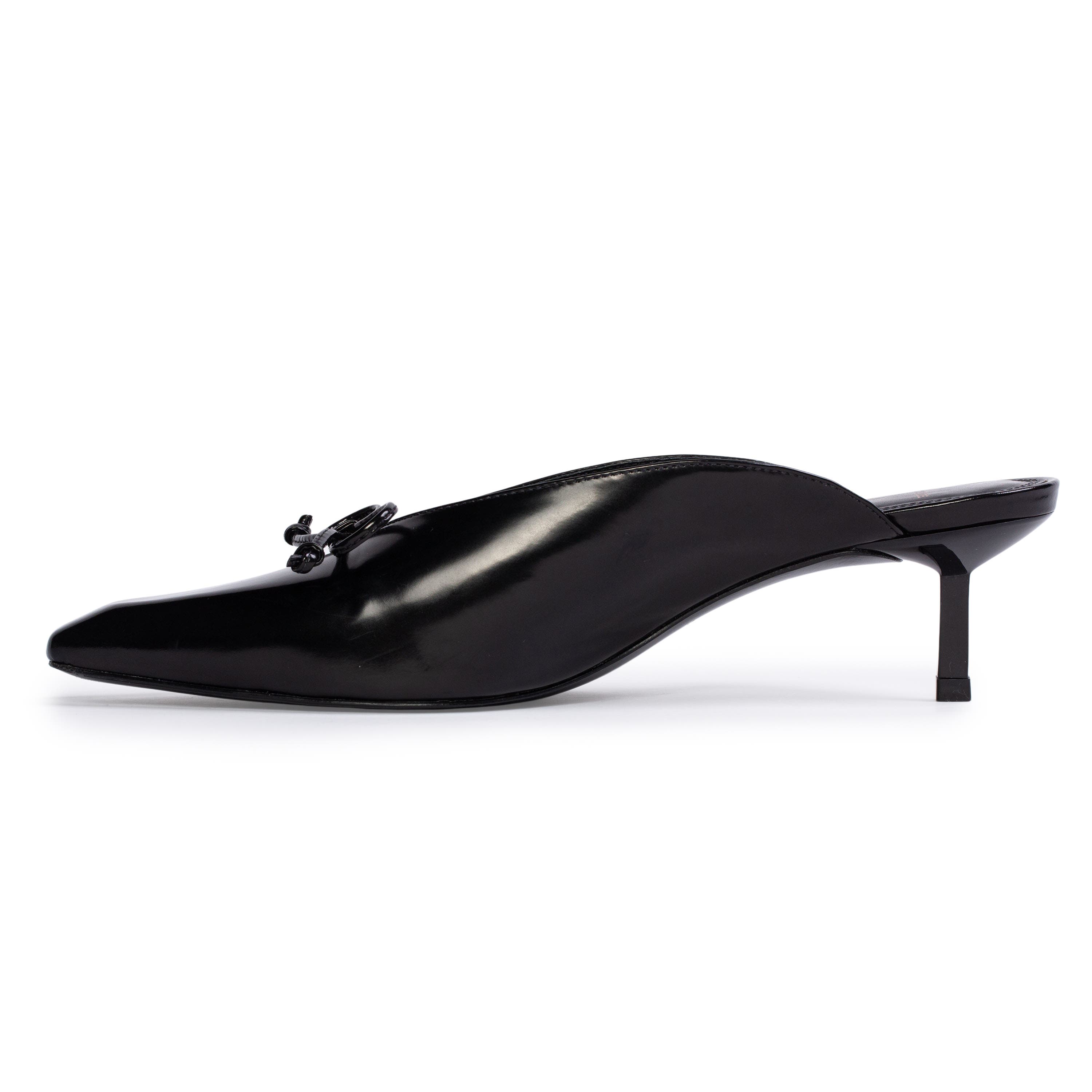 Vie 50 Mule, Alternate, color, Black Leather