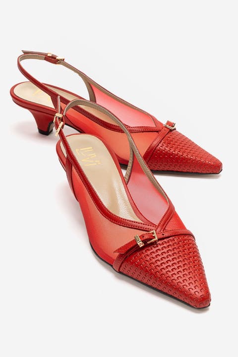 Laviera Mesh Slingback Pump