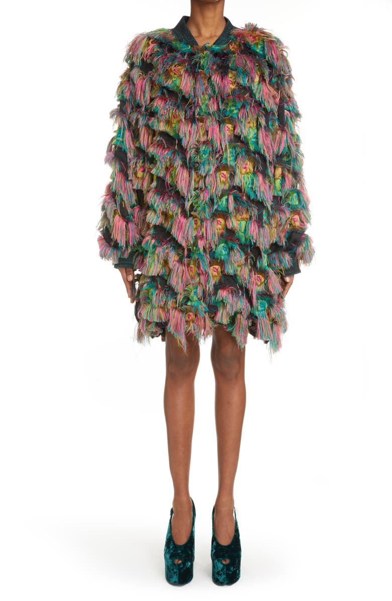 Dries Van Noten Vers Fringe Jacket, Main, color,