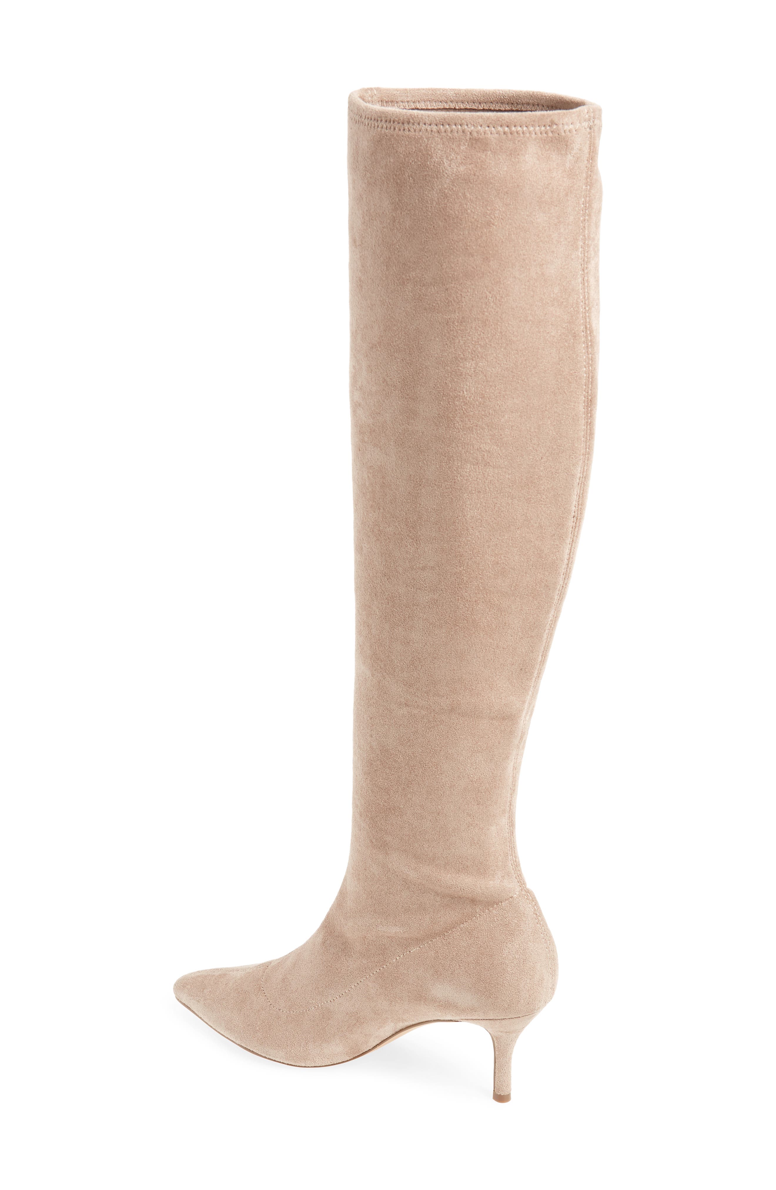 Aerin Over the Knee Boot, Alternate, color, TAUPE/ BROWN SUEDE