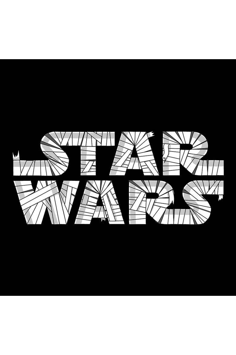 Mens Star Wars Empire Strikes Back Halloween Mummy Logo Long Sleeve Shirt, Alternate, color, Black