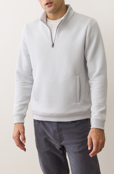 Corbet Quilted Quarter Zip Sweatshirt