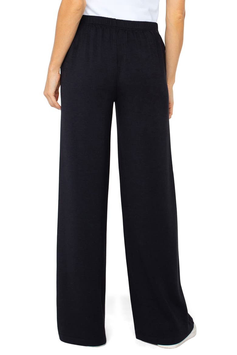 Pull On Wide Leg Pants, Alternate, color, BLACK