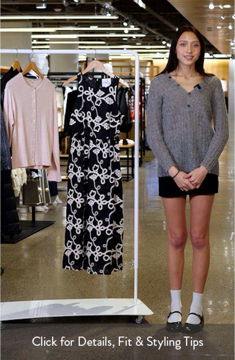 Rope Embroidery Sleeveless Dress, sales video thumbnail