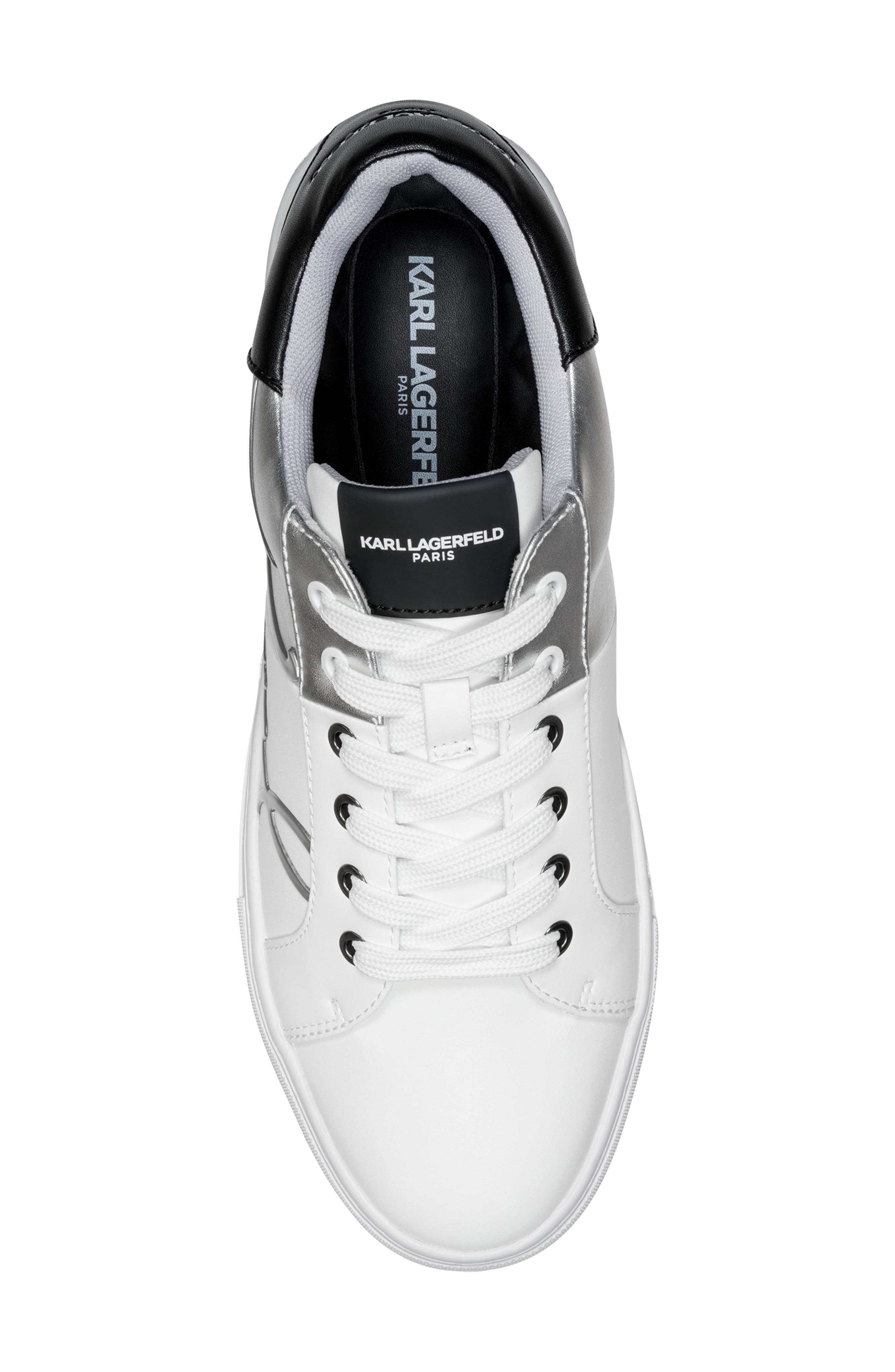 Matho Colorblock Sneaker, Alternate, color, WHITE/ SILVER