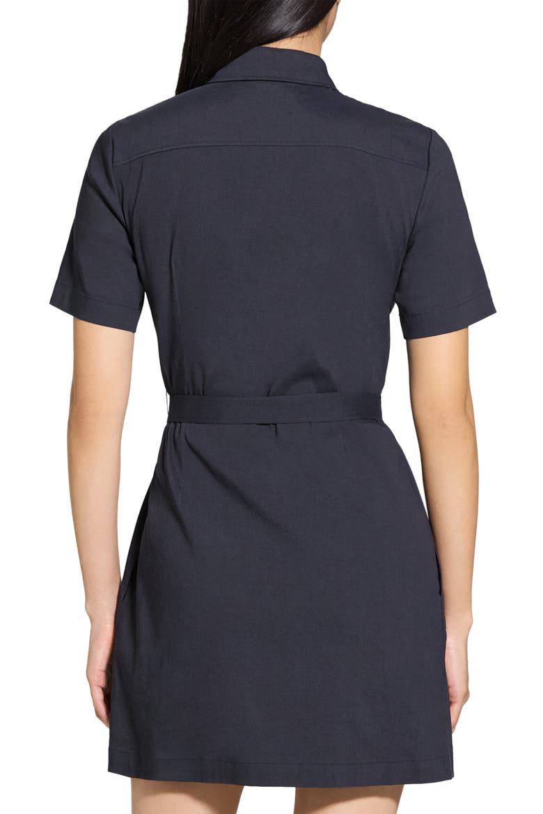 Short Sleeve Belted Shirtdress, Alternate, color, CONCORD