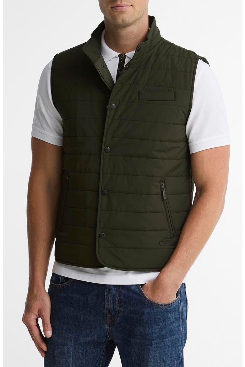 Palmo Quilted Gilet, Alternate, color, SAGE