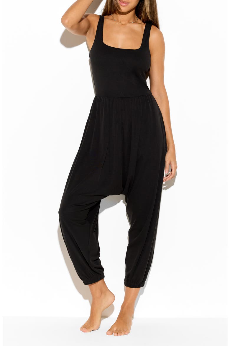 Baja Jumpsuit, Alternate, color, BLACK