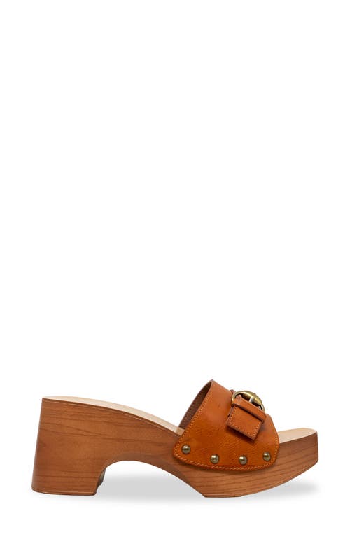 CHASE & CHLOE CHASE AND CHLOE SORAYA BUCKLE PLATFORM WEDGE SLIDE SANDAL 
