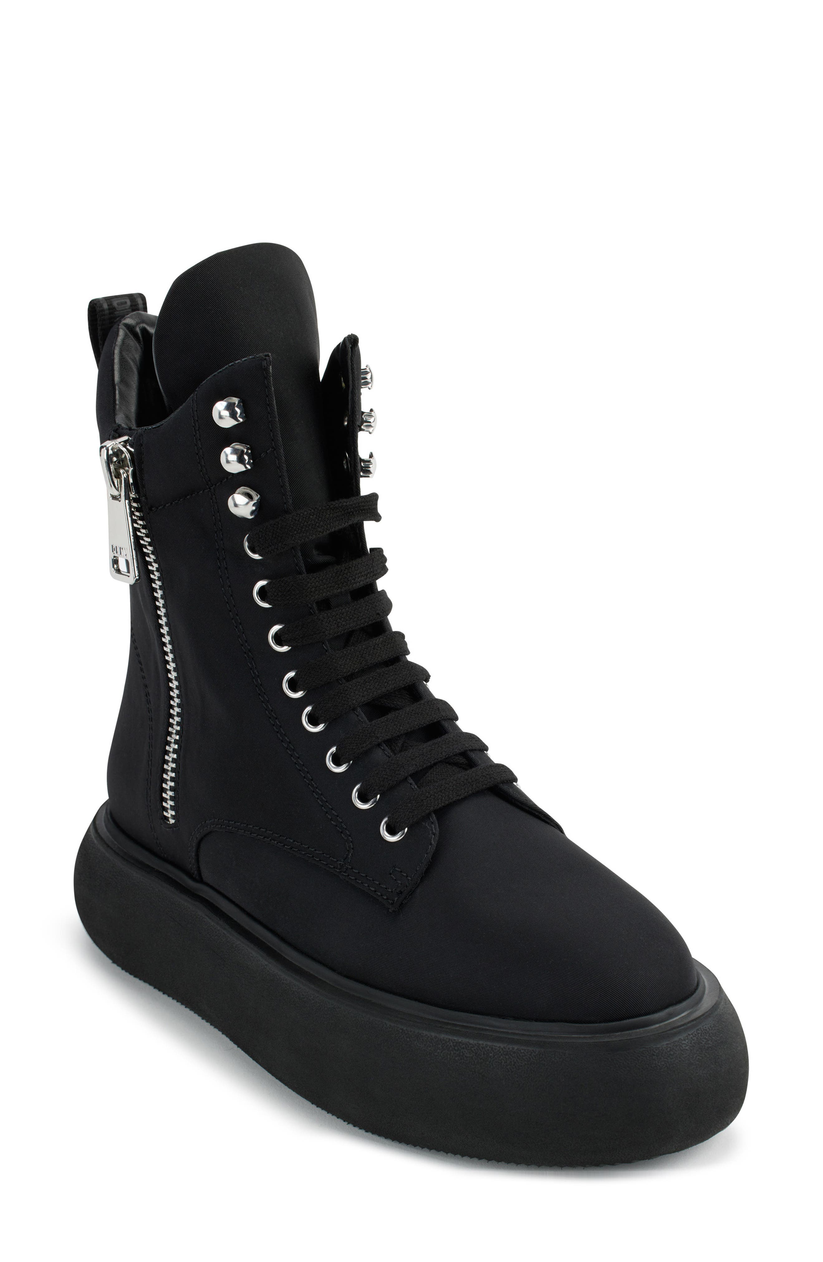 DKNY Aken Sneaker Boot, Main, color, Black