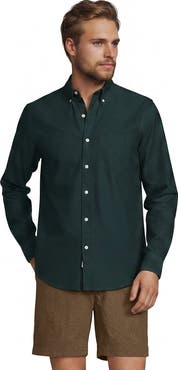 Lands' End Long Sleeve Sail Rigger Oxford Embroidered Shirt