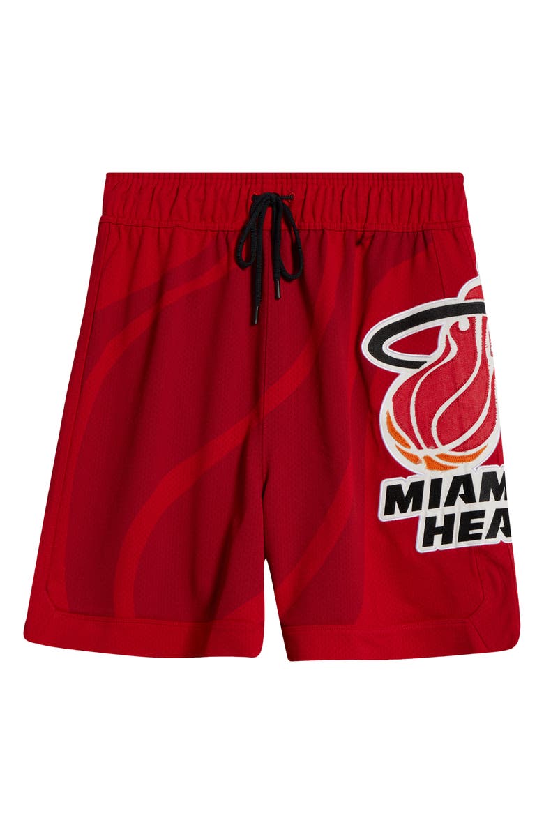 PURPLE BRAND x NBA Miami Heat Mesh Basketball Shorts, Alternate, color, 