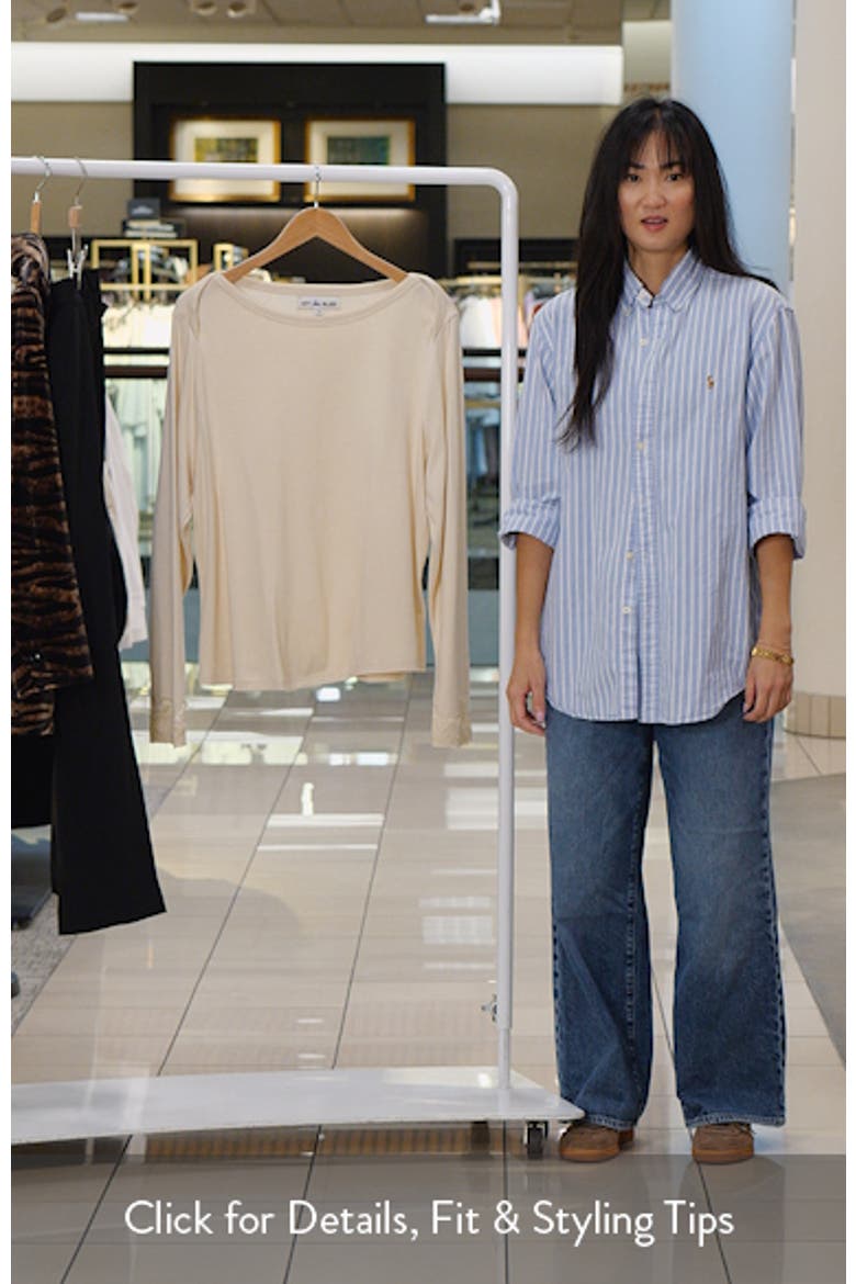 Boat Neck Top with Lace Cuffs video