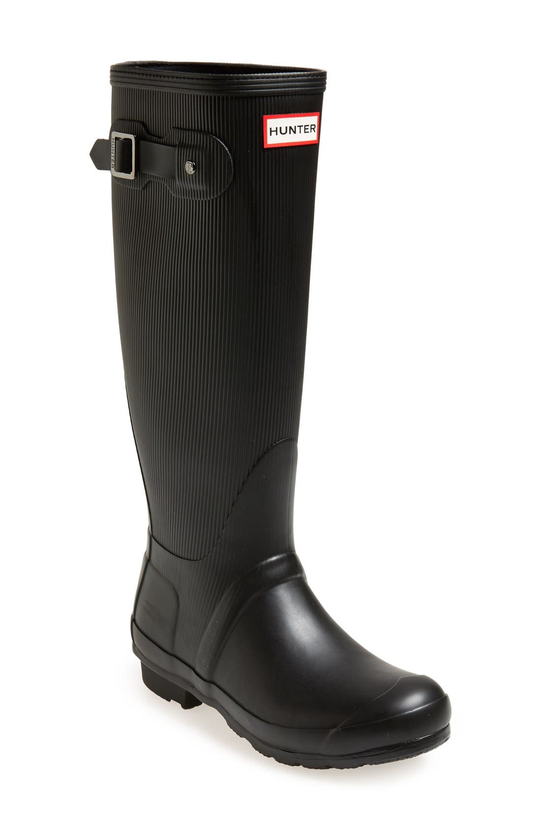 Hunter 'Original - Ribbed' Waterproof Rubber Boot, Main, color, 