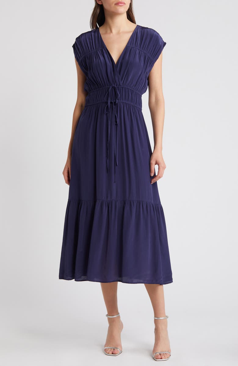 Rails Aletta Tie Waist Midi Dress, Main, color,