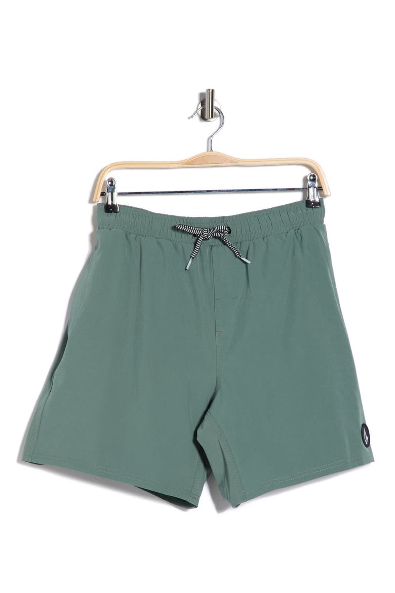 Manic Swim Trunks, Alternate, color, LIGHT OLIVE