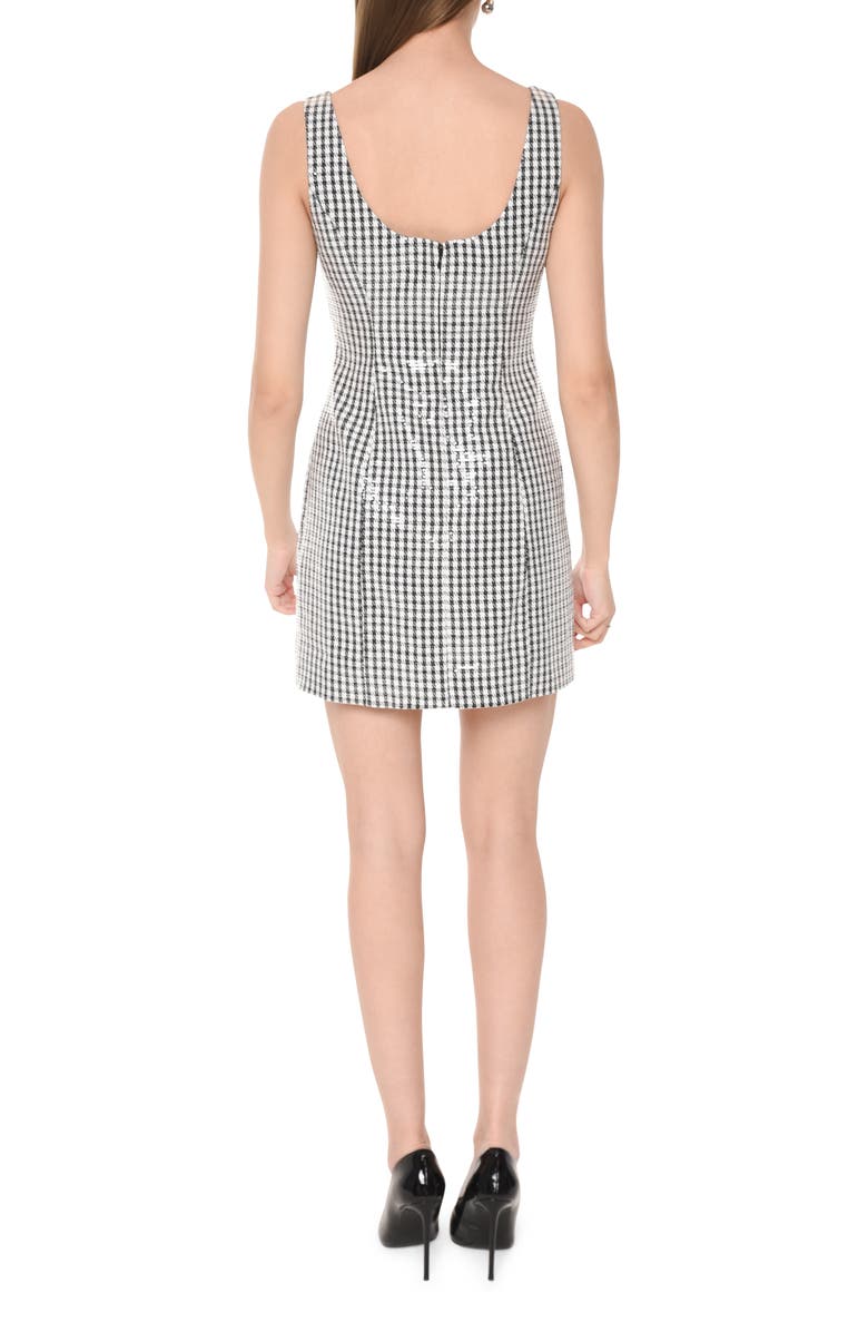 WAYF Icon Sequin Gingham Minidress, Alternate, color, 