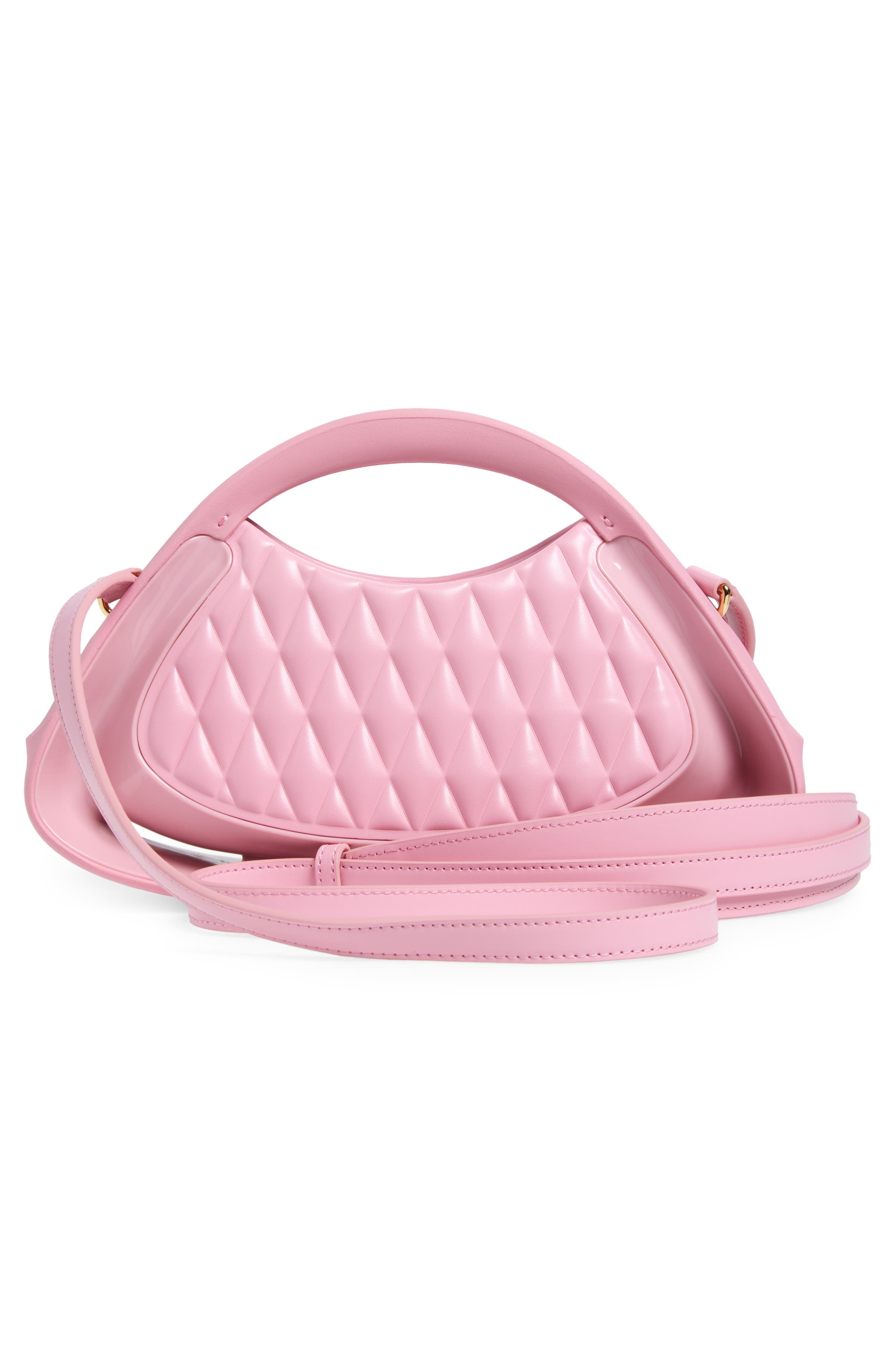 Balmain Small Jolie Madame Quilted Top Handle Bag, Alternate, color, 