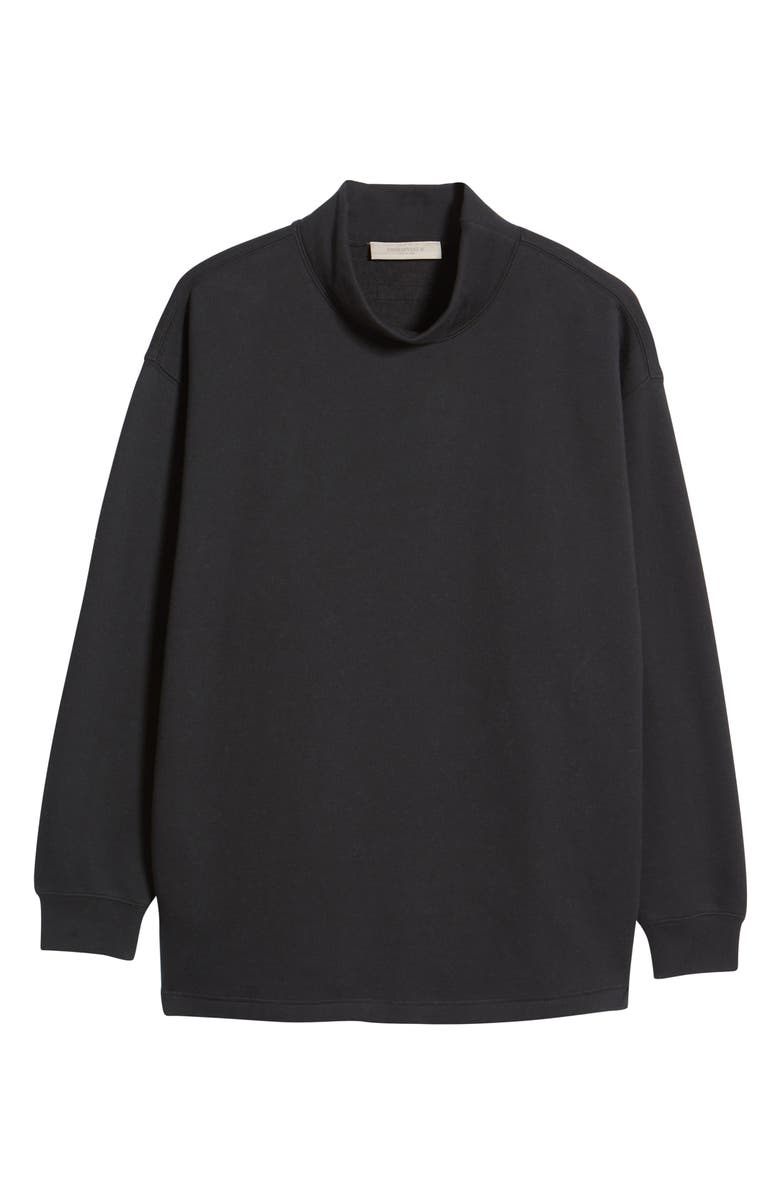 Fear of God Essentials Relaxed Mock Neck Sweatshirt, Alternate, color, 