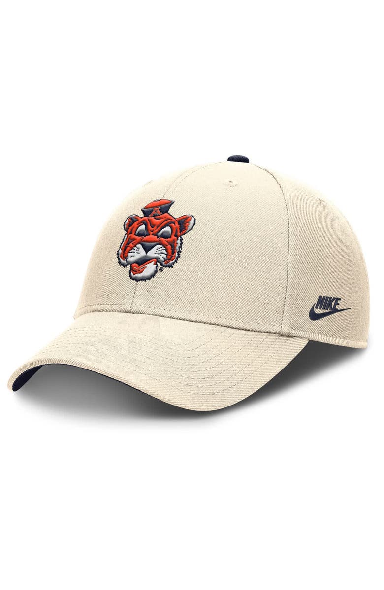Nike Men's Nike Natural Auburn Tigers Rise Legacy Dri-FIT Adjustable Hat, Main, color, 