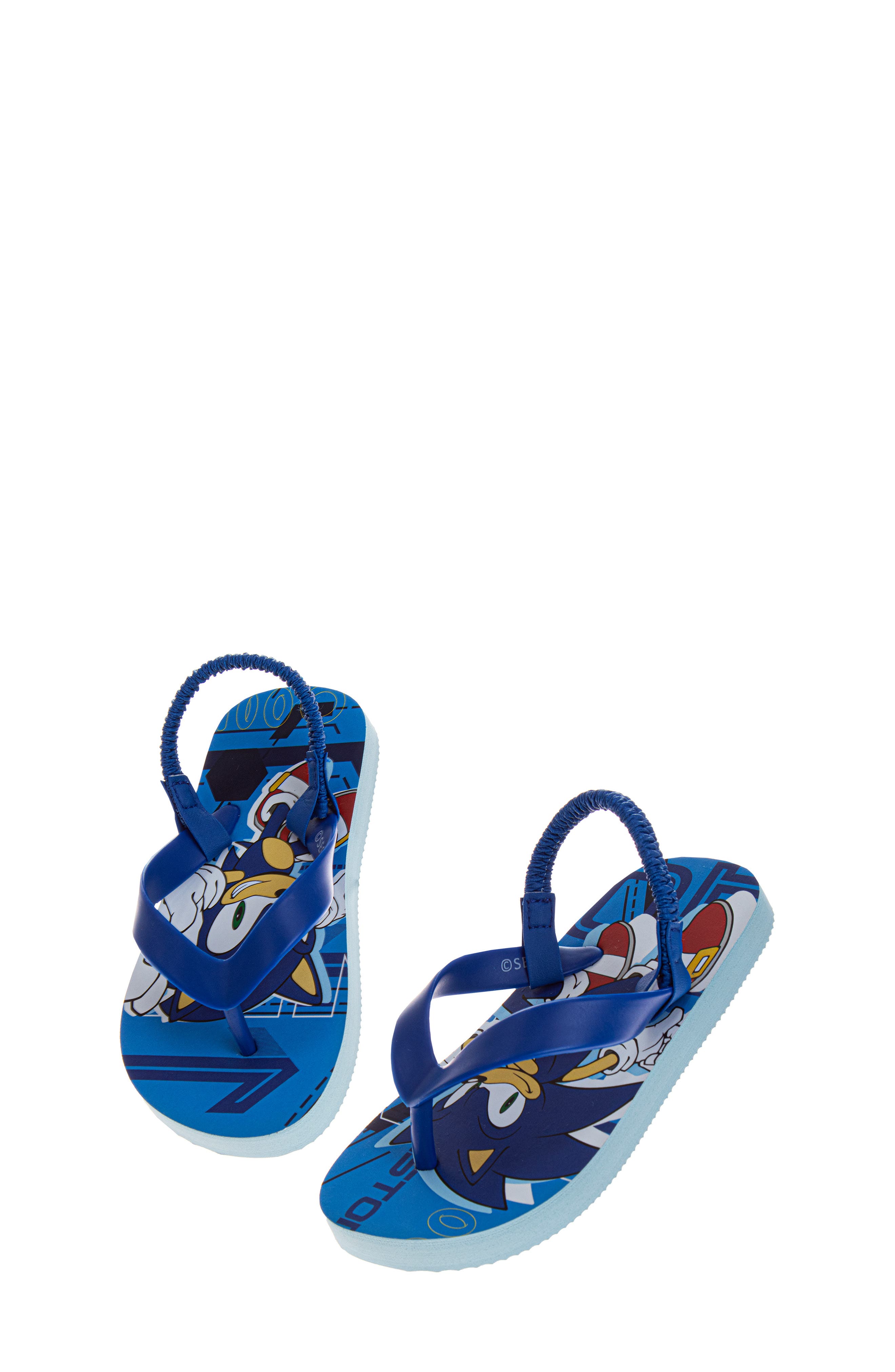 JOSMO Kids' Sonic Slingback Flip Flop Sandal, Alternate, color, Blue