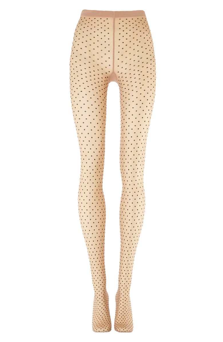 Wolford Dot Tights, Alternate, color, Fairly Light