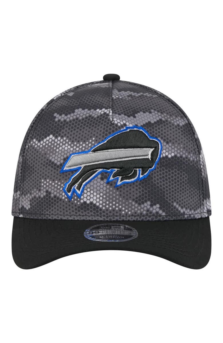 New Era Men's New Era  Black Buffalo Bills Camo A-Frame 39THIRTY Flex Hat, Alternate, color, Black