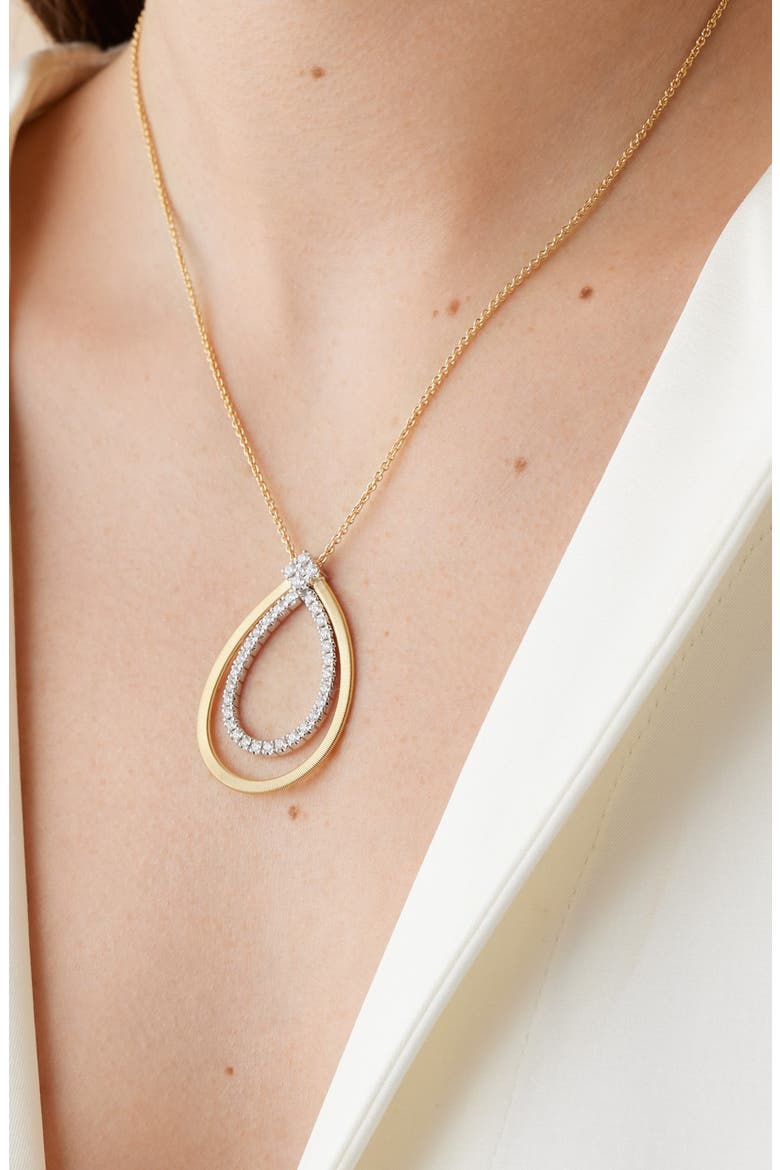 Masai Coil & Diamond Pendant Necklace, Alternate, color, 18K YELLOW GOLD