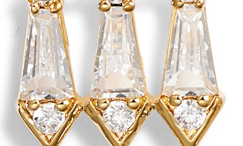 Nordstrom Kite Cubic Zirconia Chandelier Drop Earrings In Clear- Gold