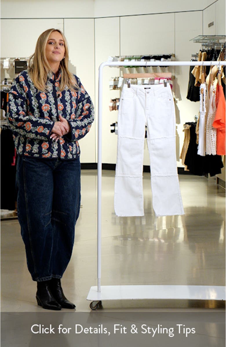 Kids' Seamed Fringe Flare Jeans, sales video thumbnail