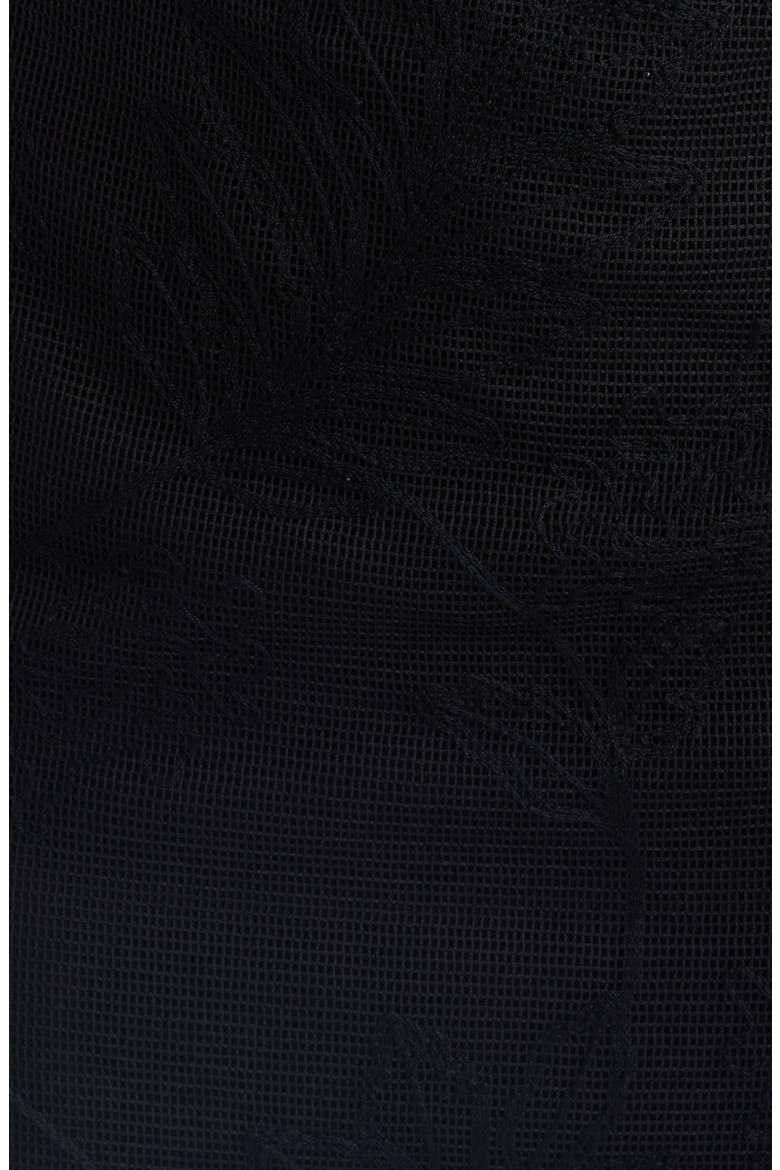Embroidered Mesh Sleeveless Sheath Dress, Alternate, color, ANNE BLACK