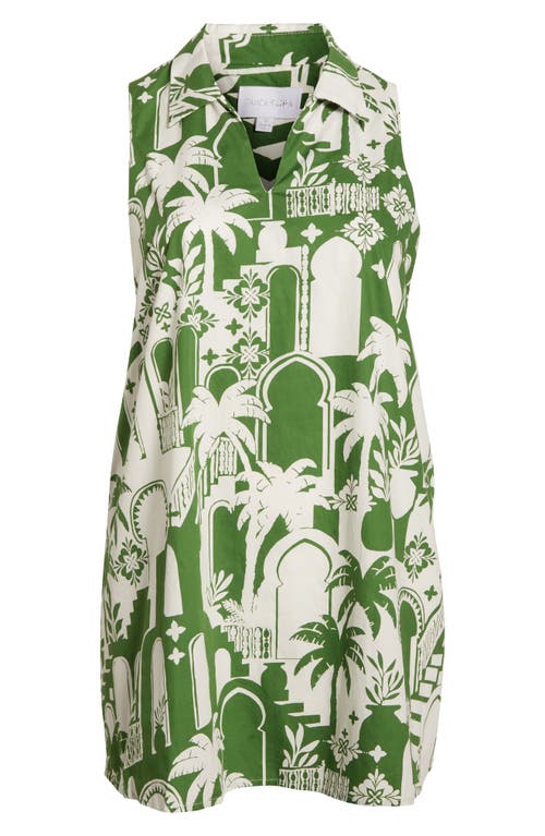 Sugarlips Lexya Nala City Sleeveless Cotton Shift Dress In Multi