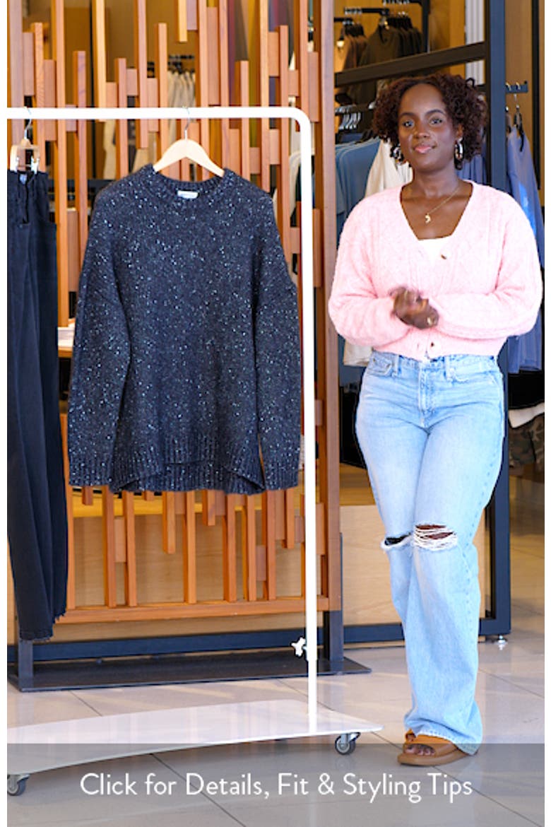 Metallic Crewneck Sweater video