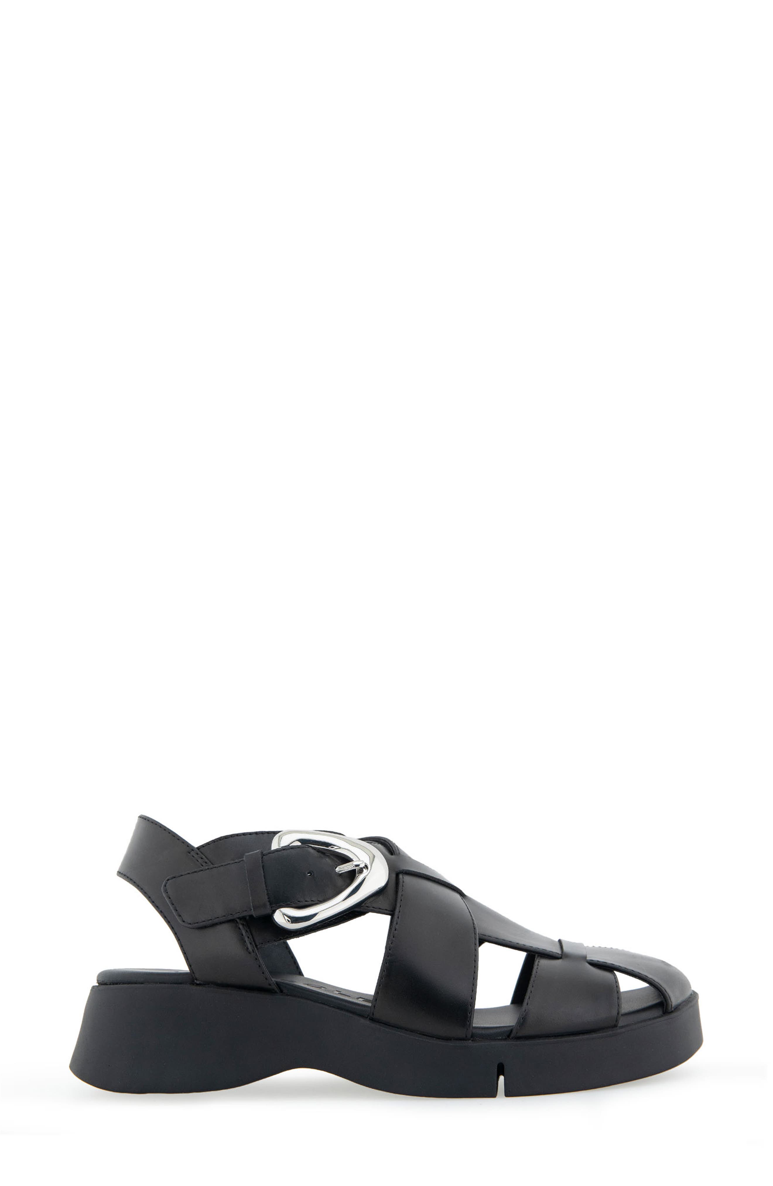 Aerosoles Fabian Sandal, Main, color, Black Leather