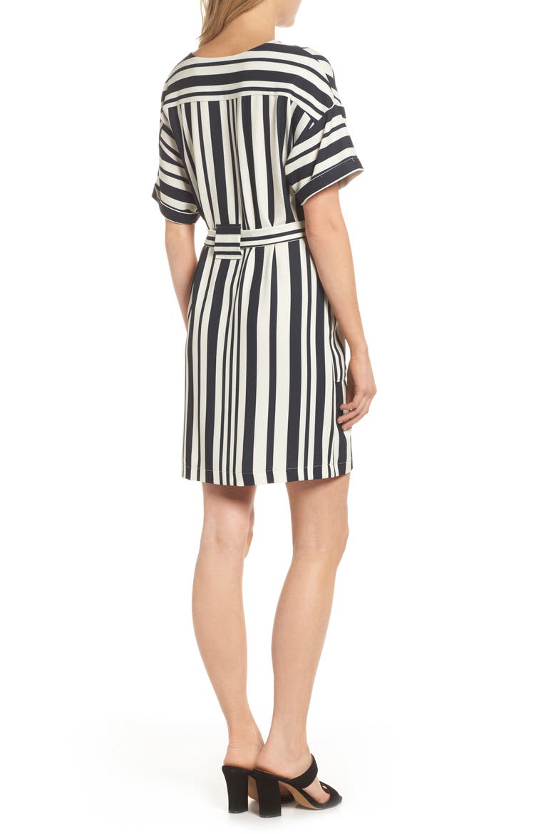 Sterling Stripe Dress, Alternate, color, BLACK/ CREAM
