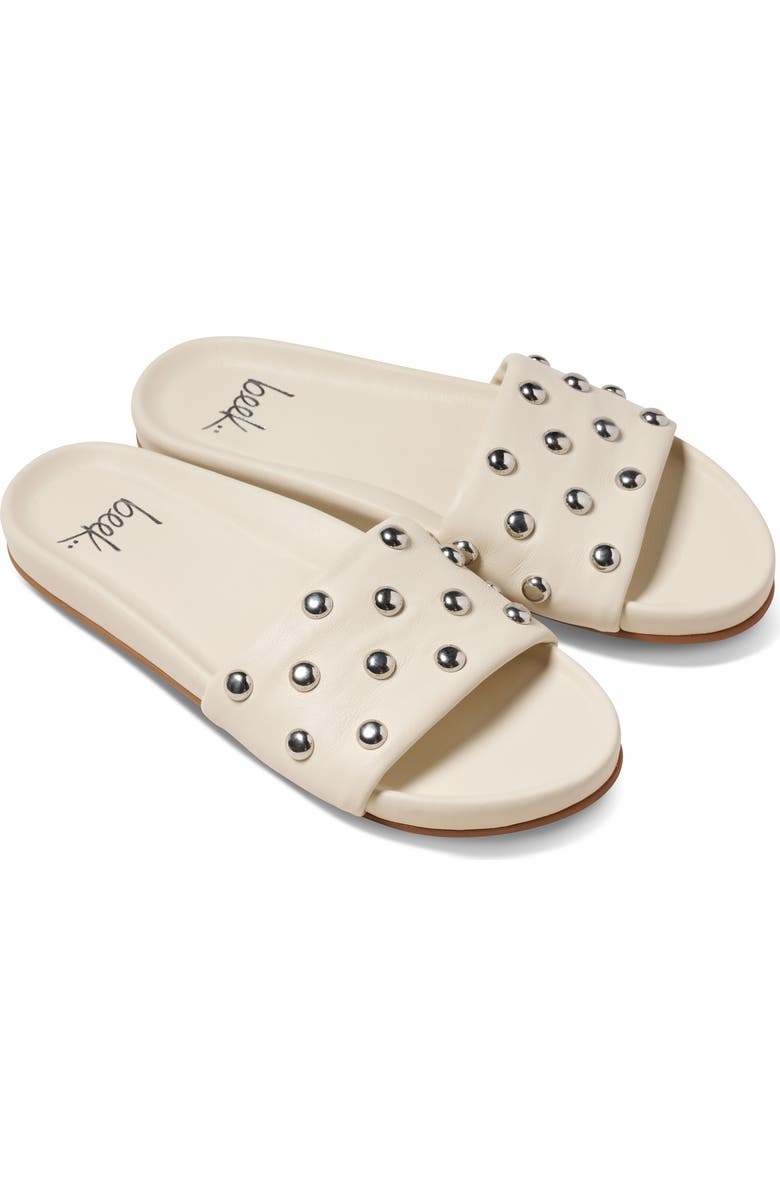 Beek Gallito Stud Slide Sandal, Main, color, Vanilla Silver