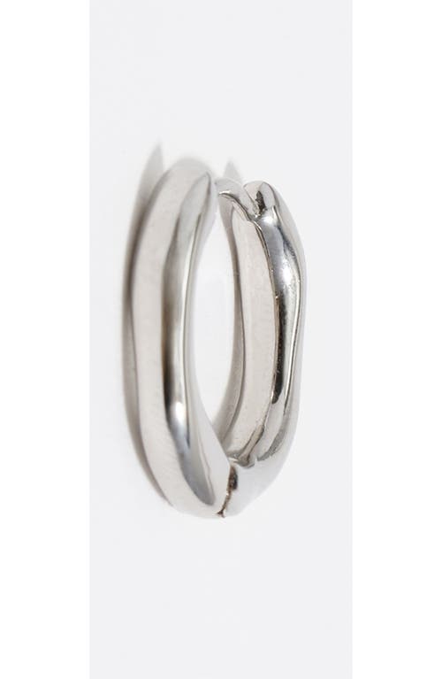 Bimba Y Lola Irregular Hoop Earrings In Metallic
