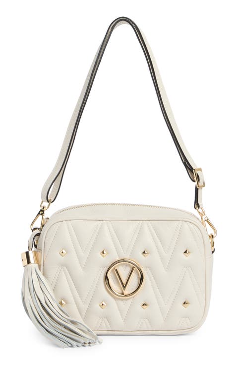 Mia VLOGO Quilted Leather Shoulder Bag