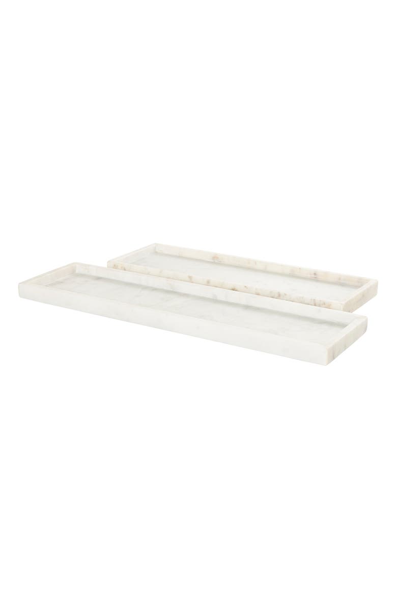 VIVIAN LUNE HOME Marble Tray - Set of 2, Alternate, color, 