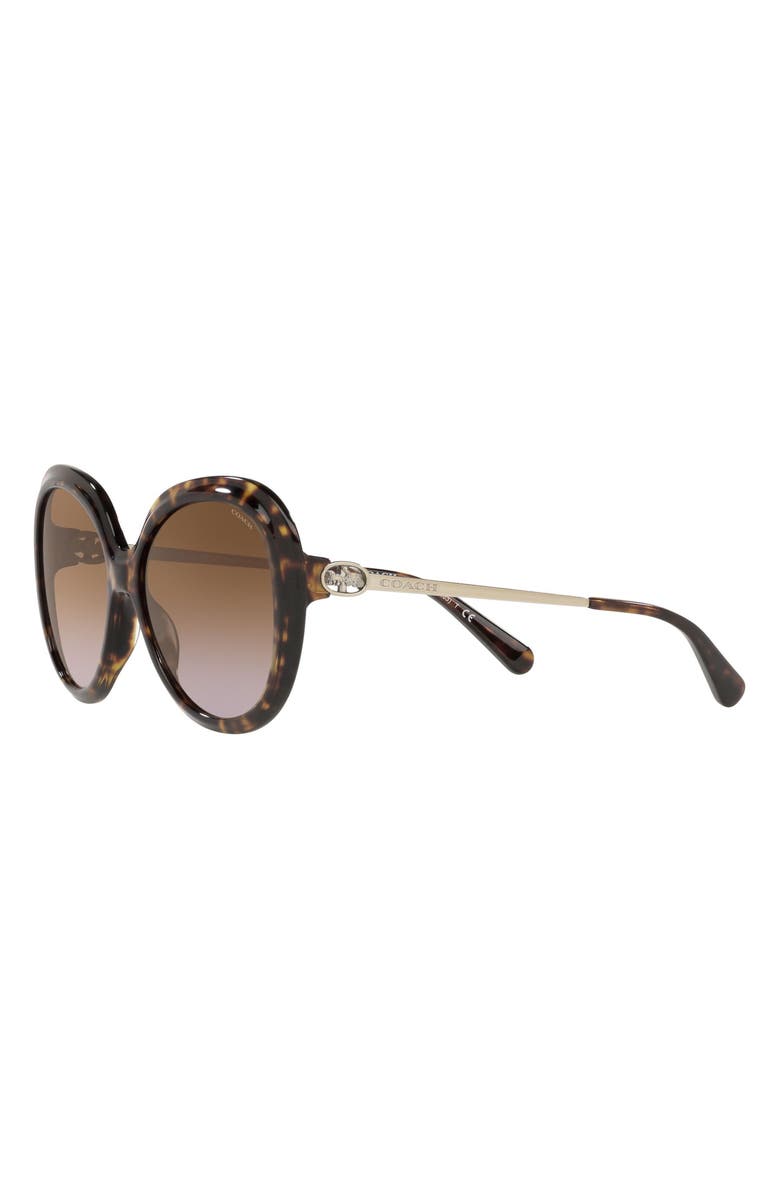 COACH 59mm Round Sunglasses, Alternate, color,