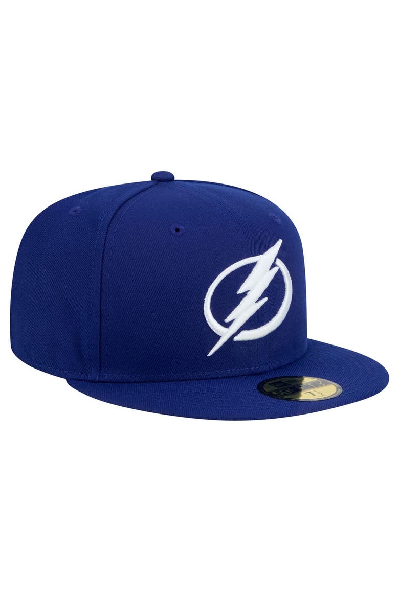 Men's New Era Blue Tampa Bay Lightning Core 59FIFTY Fitted Hat, Alternate, color, Blue