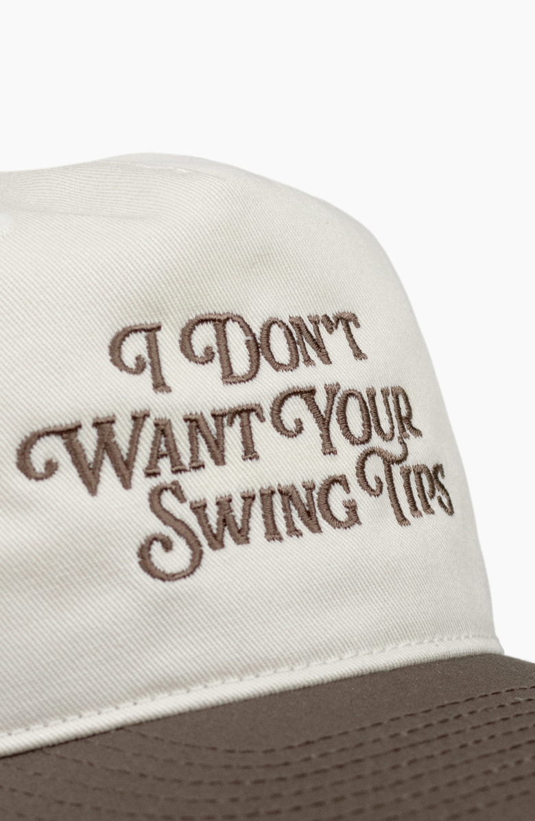 Sierra Madre Golf I Don't Want Your Swing Tips Hat, Alternate, color, Natural / Walnut