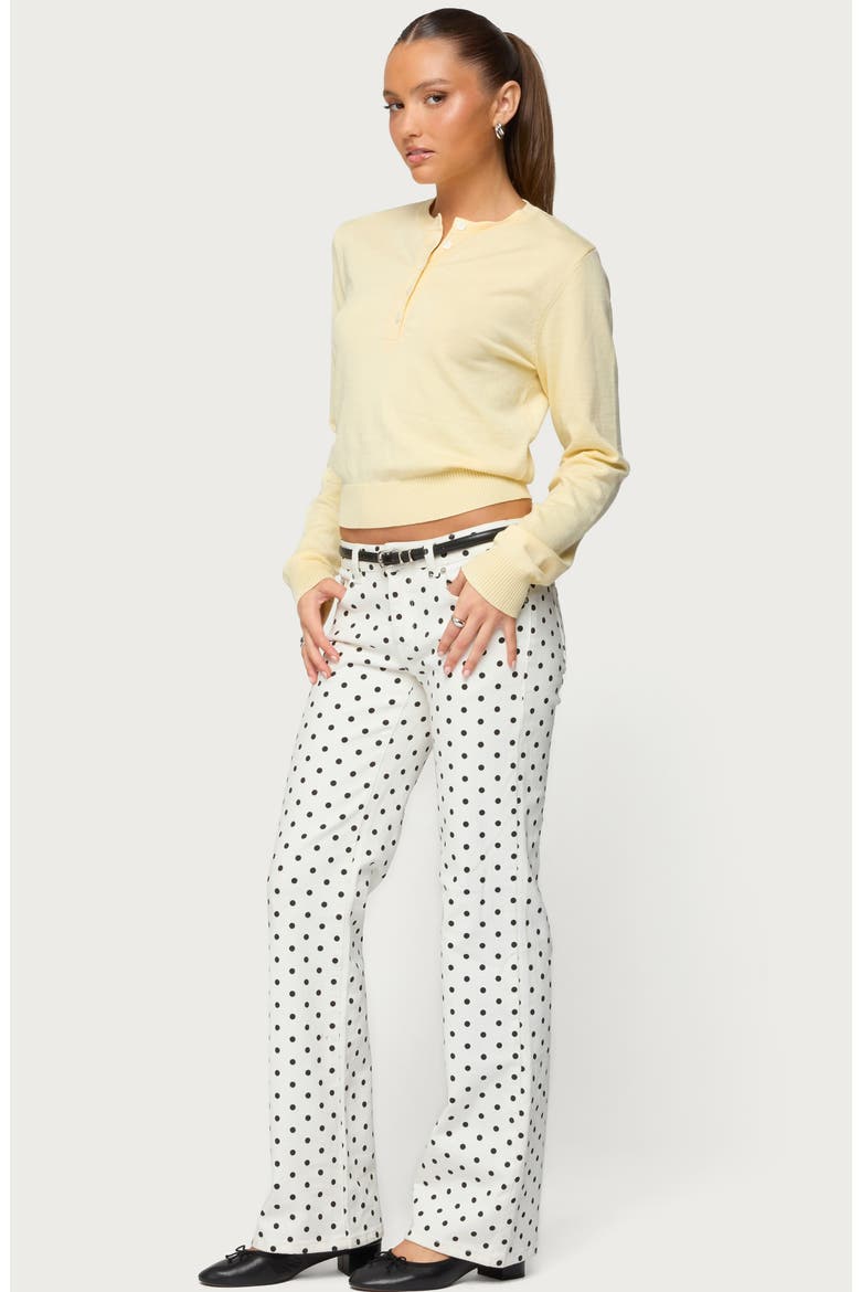 Yolana Henley Sweater, Alternate, color, YELLOW