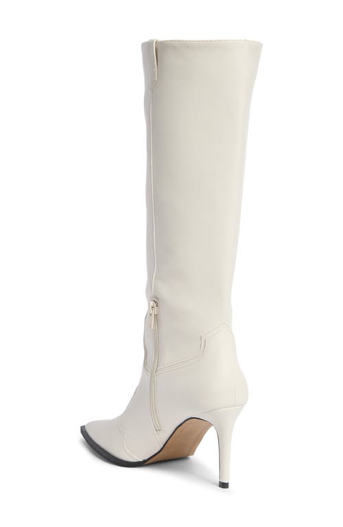Steven New York Lanza Knee High Boot In White